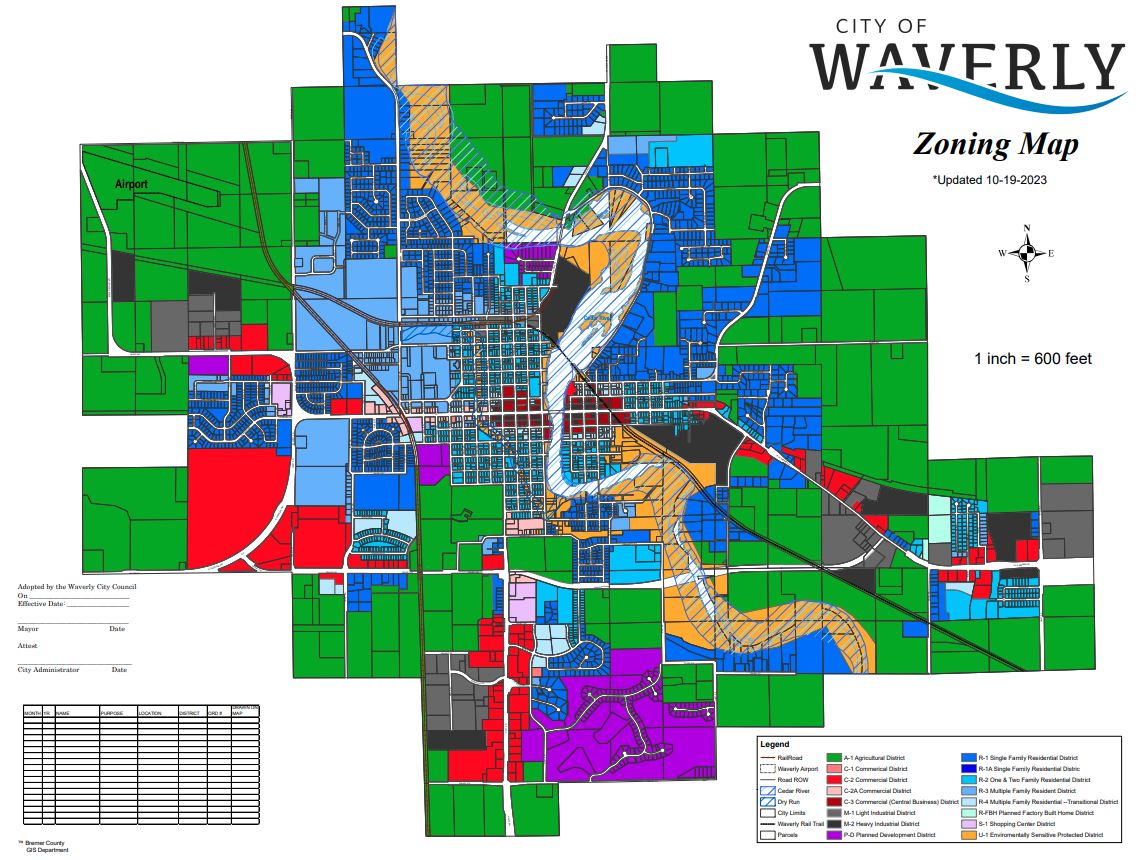 Zoning Map The City of Waverly